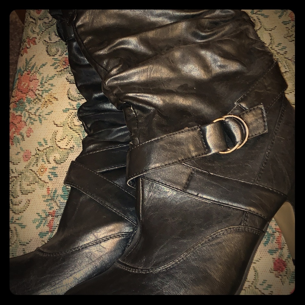 Boots not leather